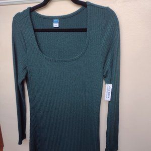 Green Long-sleeve Dress